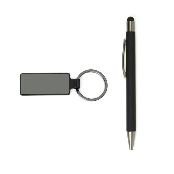 Caneta Chaveiro Em Metal Retangular (SM-CC-87708) — foto 3 | D.JOB