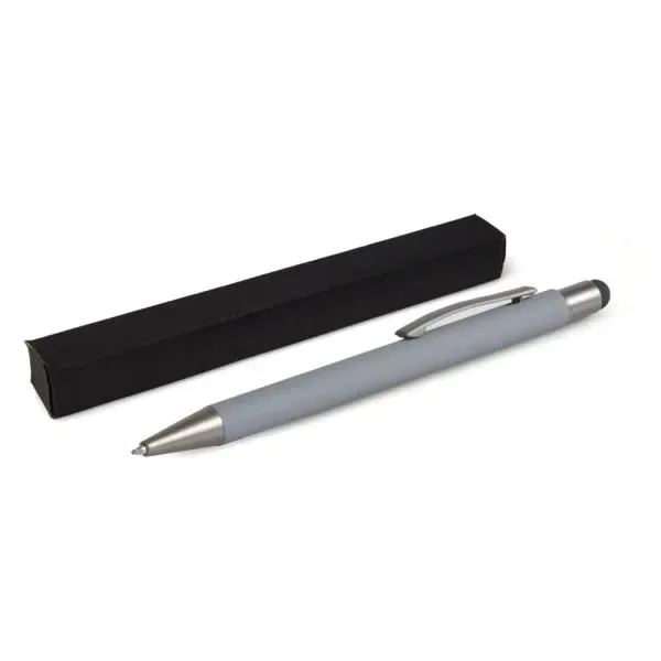 Caneta Esferográfica Em Alumínio Com Ponta Touch - Cinza (SM-CE-87002) personalizado | D.JOB