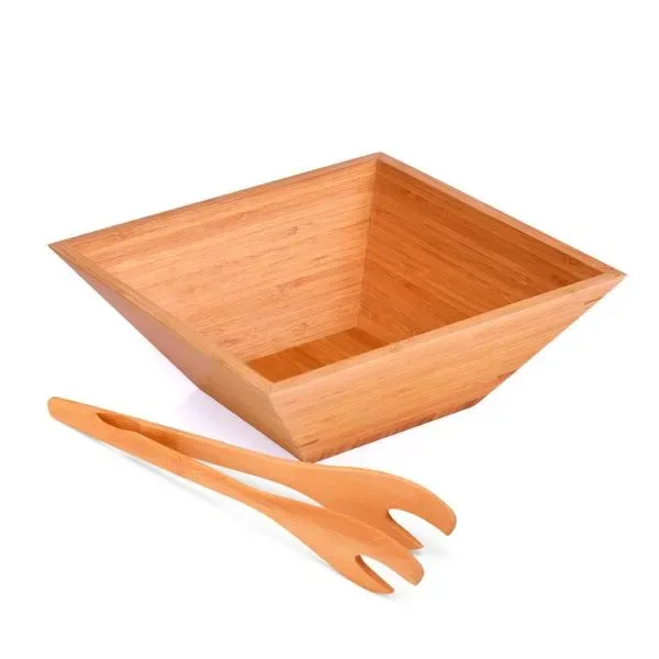 Conjunto Para Salada Em Bambu - 2 Pçs (SM-CJ-00283) personalizado | D.JOB