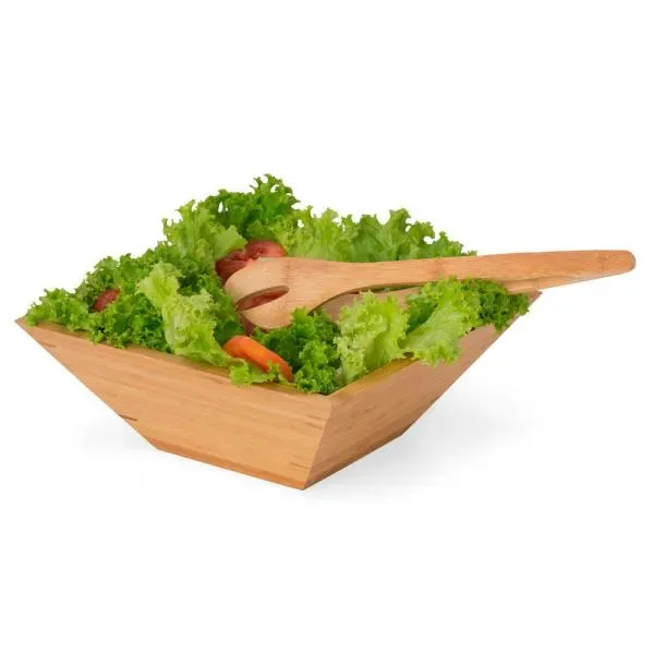 Conjunto Para Salada Em Bambu - 2 Pçs (SM-CJ-00283) — foto 2 | D.JOB