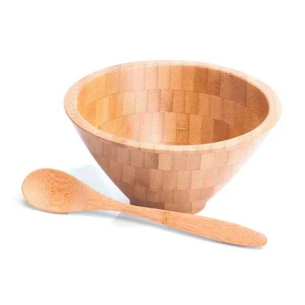 Cumbuca Em Bambu Com Colher De 18Cm 400Ml (SM-CJ-02533) personalizado | D.JOB