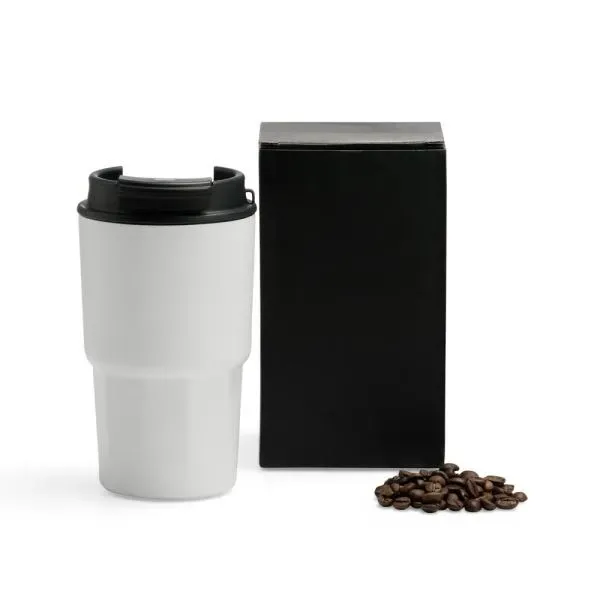 Copo Térmico Em Aço Inox - Branco - 450 Ml (SM-IC-03400) personalizado | D.JOB