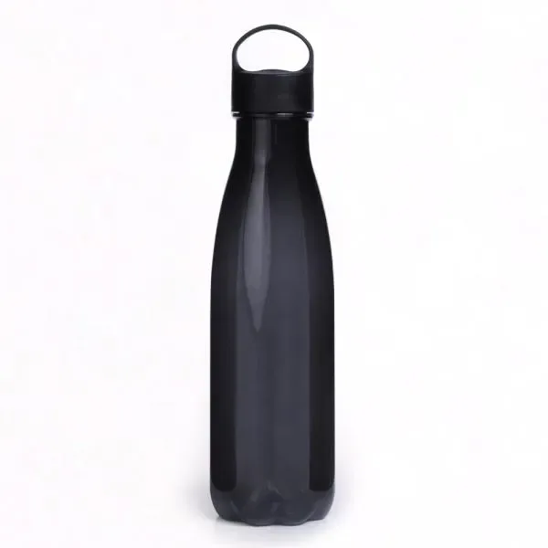 Garrafa Plástica Preta Com Tampa - 550Ml (SM-IP-01551) personalizado | D.JOB