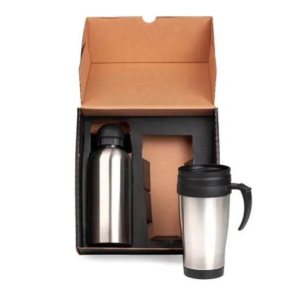 Conj. De Squeeze E Caneca Em Aço Inox  600/410 Ml- 2 Pçs (SM-IX-41601) — foto 2 | D.JOB