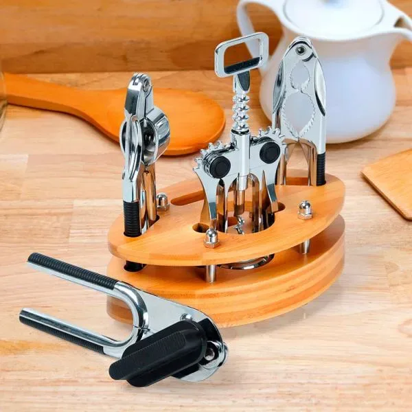 Kit De Utensílios Com Base Em Bambu - 5 Pçs (SM-KB-00463) — foto 4 | D.JOB