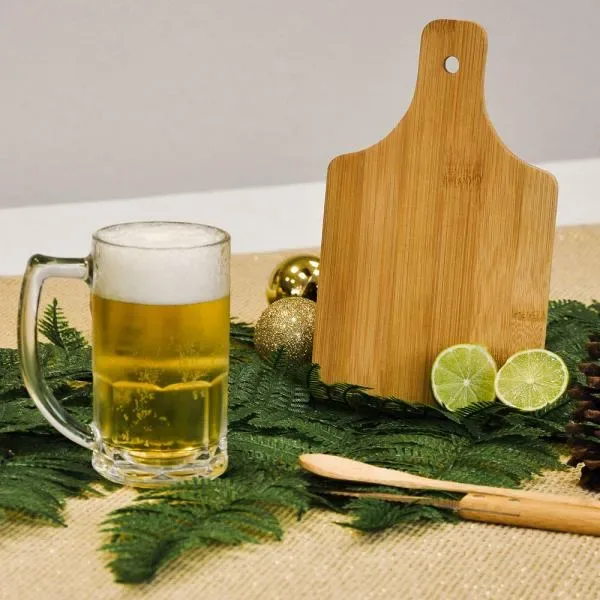 Kit Para Caipirinha E  Chopp Em Bambu / Madeira- 4 Pçs (SM-KE-00543) — foto 2 | D.JOB
