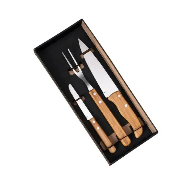 Kit De Facas Com Tamanho 7", 4" E Garfo - 3 Pçs (SM-KF-02723) personalizado | D.JOB