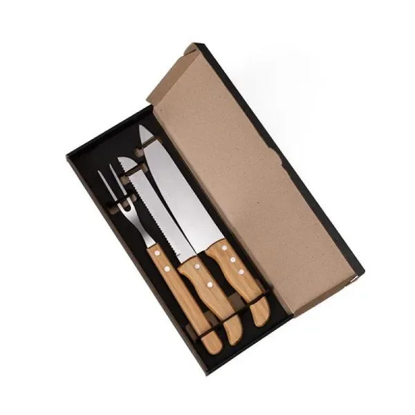 Kit Com Faca 7", 8" E Garfo - 3 Pçs (SM-KF-02853) personalizado | D.JOB