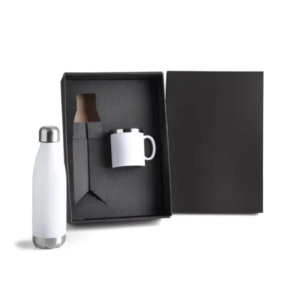Kit Com Garrafa E Caneca Branca (SM-KT-90153) personalizado | D.JOB