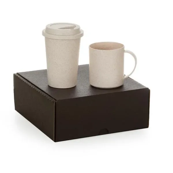 Kit Com Copo E Caneca Em Fibra De Bambu (SM-KT-90160) — foto 3 | D.JOB