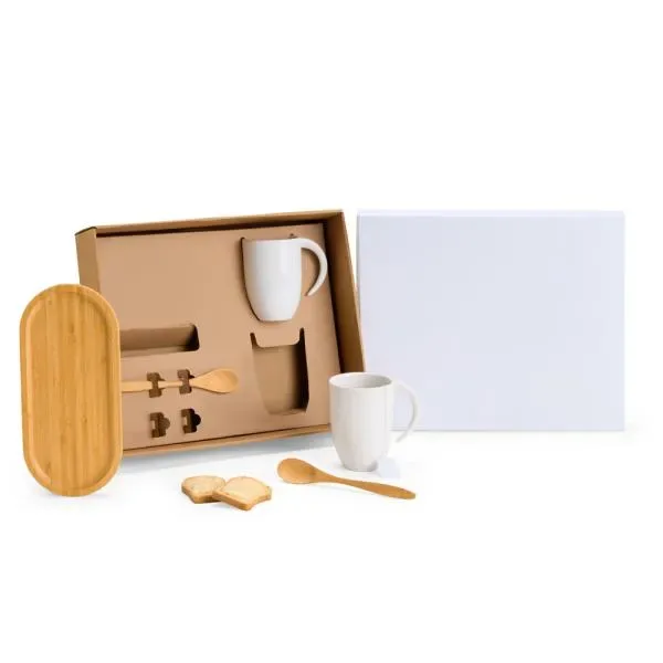 Kit Para Café/Chá - 5 Pçs (SM-KT-90296-BCO) personalizado | D.JOB