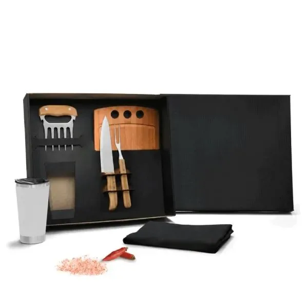 Kit Para Churrasco Com Copo Térmico - 6 Pçs (SM-KT-90301) personalizado | D.JOB
