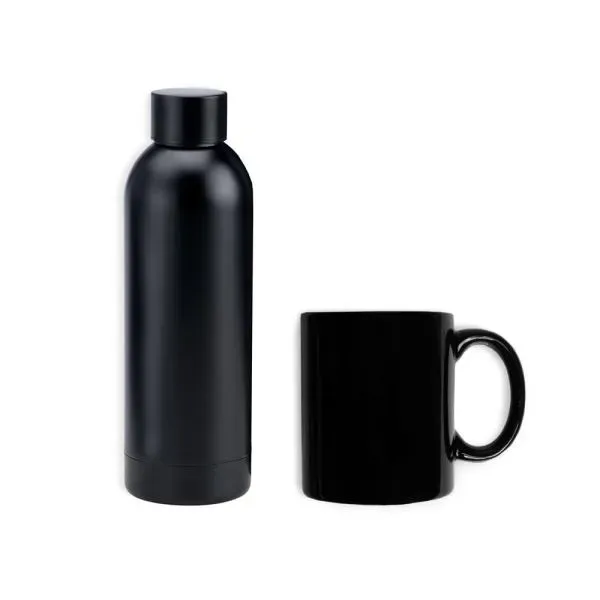 Kit Garrafa E Caneca - Preto - 2 Pçs (SM-KT-90361) — foto 2 | D.JOB