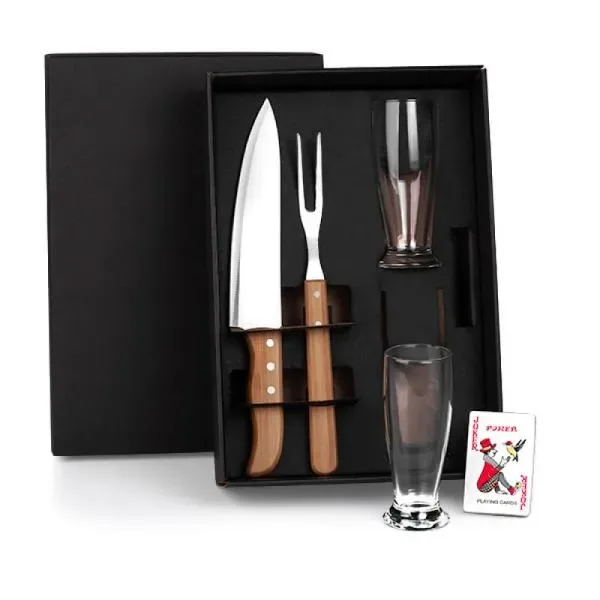 Kit De Copos E Facas - 5 Pçs (SM-KT-9040W) personalizado | D.JOB