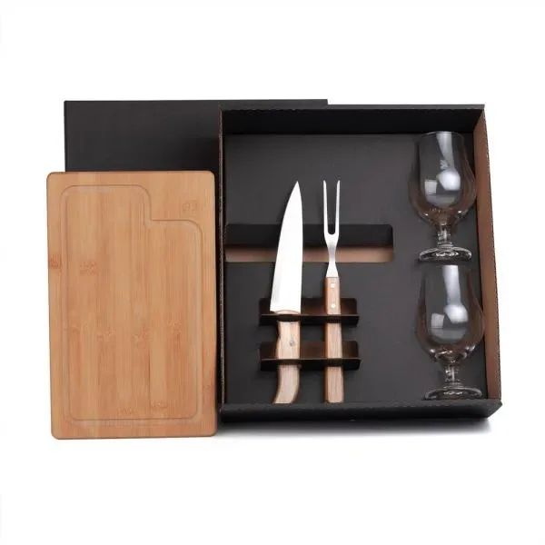 Kit Para Churrasco Com Copos - 5 Pçs (SM-KT-9044W) personalizado | D.JOB