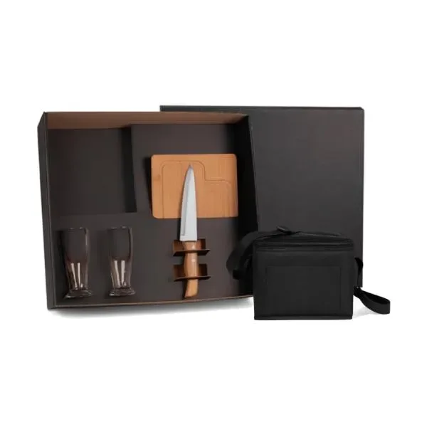 Kit Para Churrasco Com Copos E Bolsa Térmica - 5 Pçs (SM-KT-9047E) personalizado | D.JOB