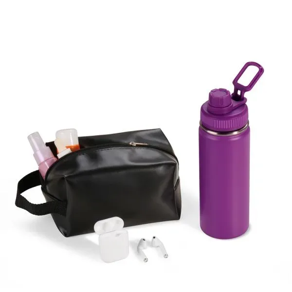 Kit Garrafa, Necessaire E Fone - 3 Pçs (SM-KT-90537-BCO) — foto 5 | D.JOB