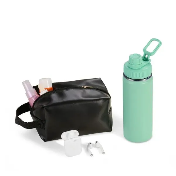Kit Garrafa, Necessaire E Fone - 3 Pçs (SM-KT-90538-BCO) — foto 5 | D.JOB