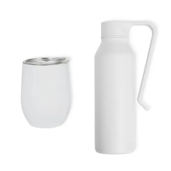 Kit Garrafa E Copo Térmico - Branco - 2 Pçs (SM-KT-90577) — foto 3 | D.JOB