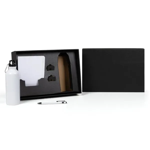 Kit Squeeze, Caderneta E Caneta - Branco - 3 Pçs (SM-KT-90585) personalizado | D.JOB