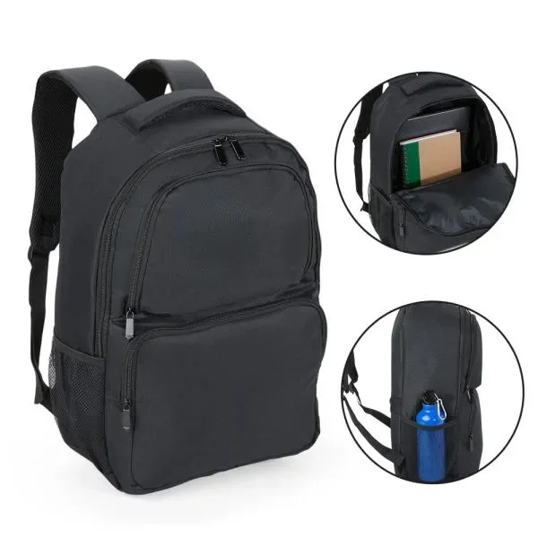 Mochila Em Polyester 600D - 28L - Preta (SM-MA-02011) personalizado | D.JOB