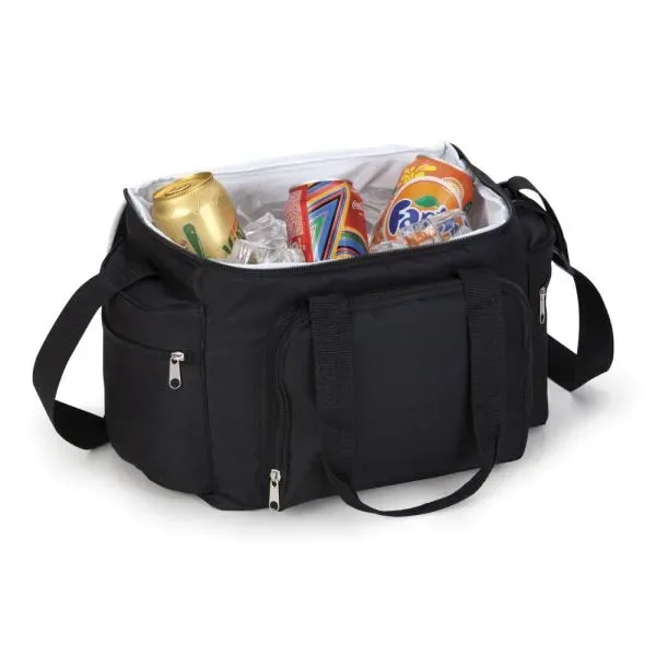 Bolsa Térmica Preta Em Polyester 600D, 300D E Peva - 15L (SM-MA-15141) personalizado | D.JOB