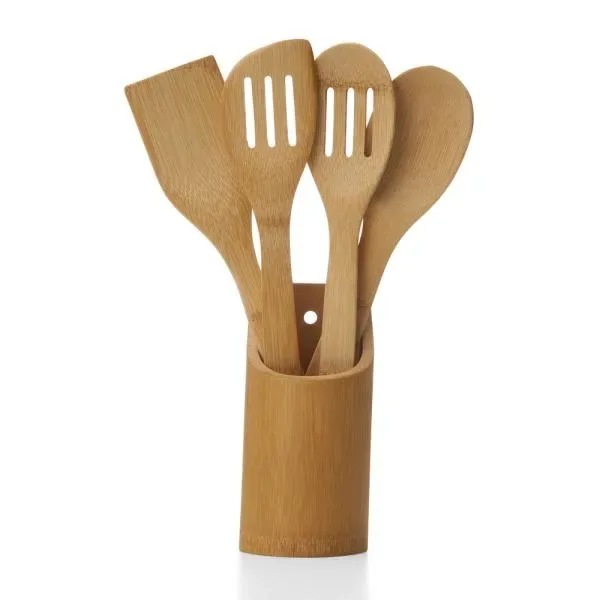 Conjunto De Utensílios Em Bambu  - 5 Pçs (SM-PU-00253) — foto 3 | D.JOB
