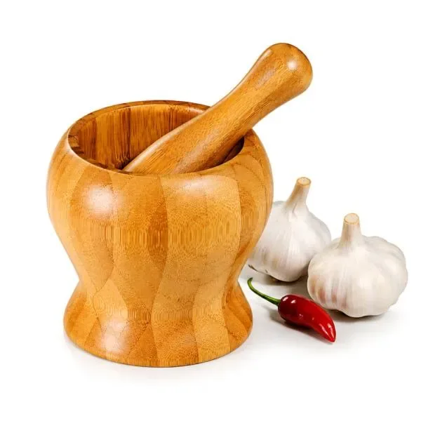 Amassador De Temperos Em Bambu Pilão 14Cm (SM-TE-00863) personalizado | D.JOB