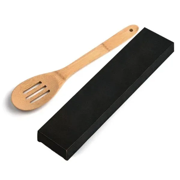 Colher Perfurada Em Bambu Utility - 30 Cm Com Embalagem (SM-UD-09303) personalizado | D.JOB