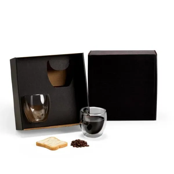 Conj. De Copos Com Parede Dupla - 250Ml - 2 Pçs (SM-VI-01252) personalizado | D.JOB
