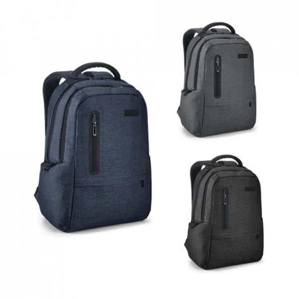 Mochila para notebook (17'') em Nylon 2Tone impermeável com dois compartimentos forrados e almofadados (20 L) (SP-52675) personalizado | D.JOB