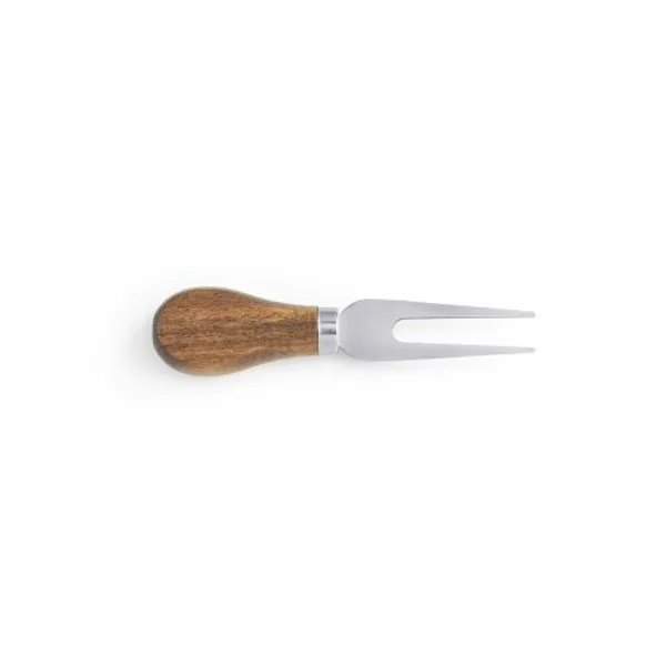 Tábua de queijos em madeira de acácia com 2 utensílios em madeira de acácia e aço inox (SP-54293) — foto 10 | D.JOB
