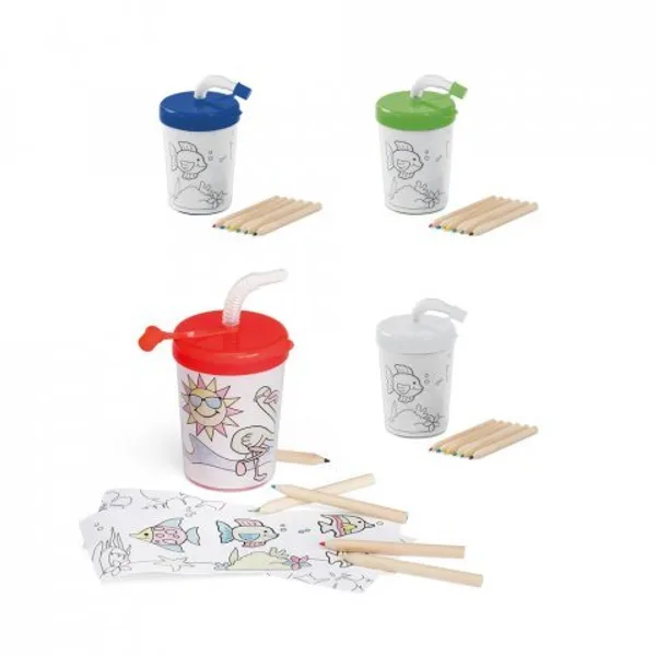 Copo de viagem para crianças em PP e PS 200 mL (SP-54635) personalizado | D.JOB