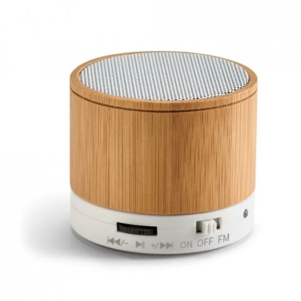 Caixa de som em bambu com microfone (SP-57256) — foto 2 | D.JOB