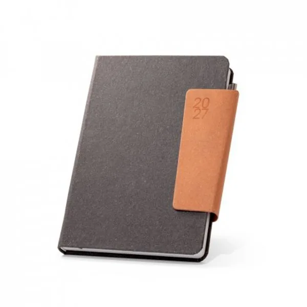 Agenda A5 em pele (58% reciclada) (SP-66205) — foto 9 | D.JOB