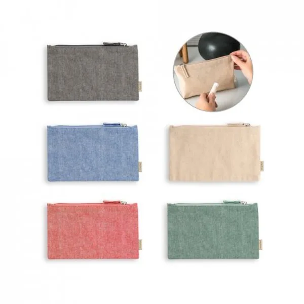Bolsa multiusos em 70% algodão reciclado e 30% poliéster reciclado (140 g/m²) (SP-92077) personalizado | D.JOB