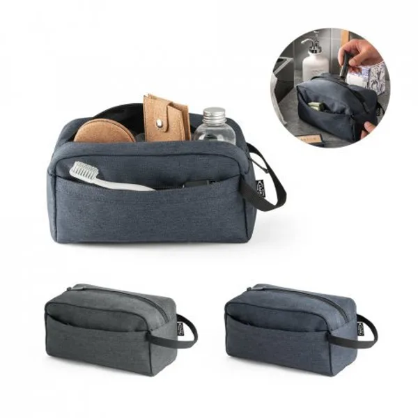 Bolsa de cosméticos em poliéster reciclado 600D (SP-92078) personalizado | D.JOB