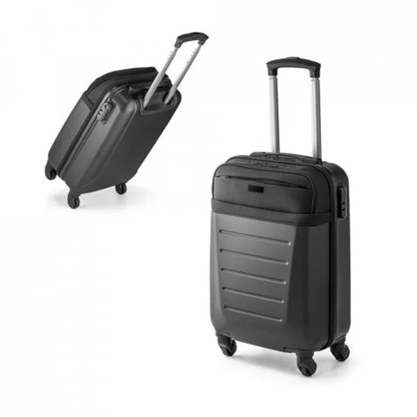 Mala de viagem executivo em ABS e 600D com 4 rodas duplas e interior forrado (33 L) (SP-92090) personalizado | D.JOB