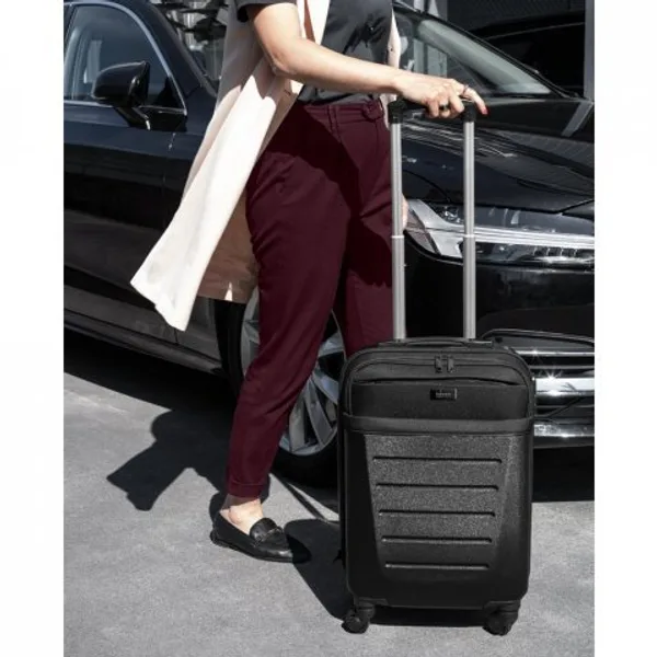 Mala de viagem executivo em ABS e 600D com 4 rodas duplas e interior forrado (33 L) (SP-92090) — foto 3 | D.JOB