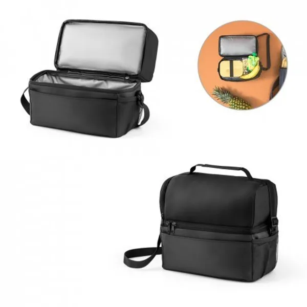Cooler. Bolsa Térmica em 300D e 840D Jacquard com interior forrado em PEVA 8.5 L (SP-92097) personalizado | D.JOB