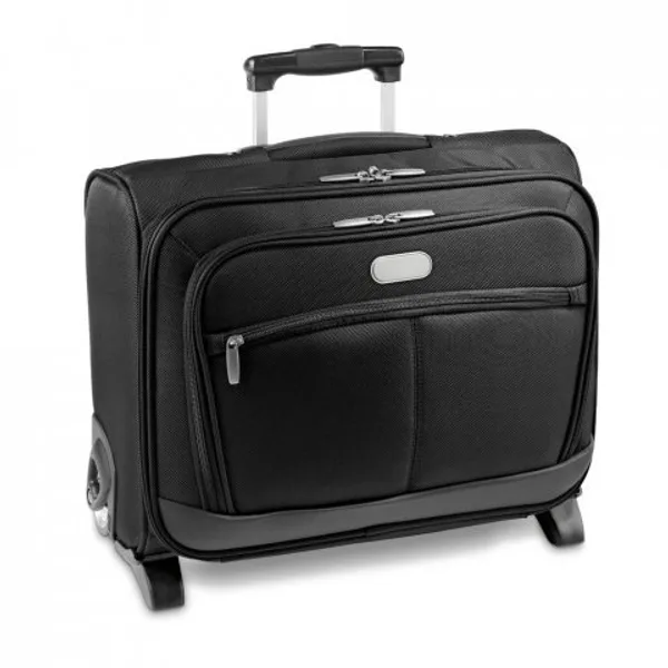 Mala de viagem para notebook (15.6") em c. sintético e 1680D com caixa rígida e 2 rodas (20 L) (SP-92129) personalizado | D.JOB
