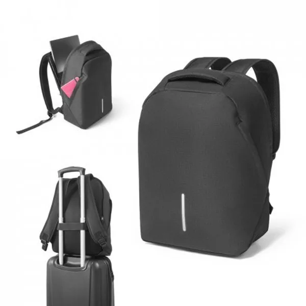 Mochila com sistema antirroubo para notebook (15.6") em 600D e ripstop (17 L) (SP-92336) personalizado | D.JOB