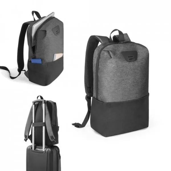 Mochila para notebook (15.6") em 300D 2Tone de alta densidade 2Tone em nylon (17 L) (SP-92362) personalizado | D.JOB