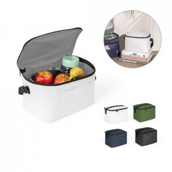 Cooler. Bolsa térmica em poliéster reciclado 600D com interior forrado em PEVA 7 L (SP-92380) personalizado | D.JOB