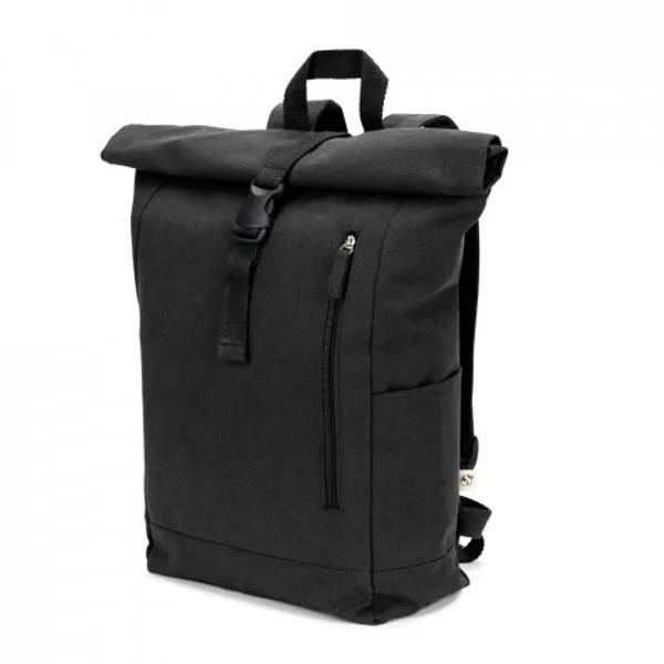 Mochila "roll top" em algodão reciclado e poliéster reciclado (380 g/m²) (SP-92533) — foto 5 | D.JOB