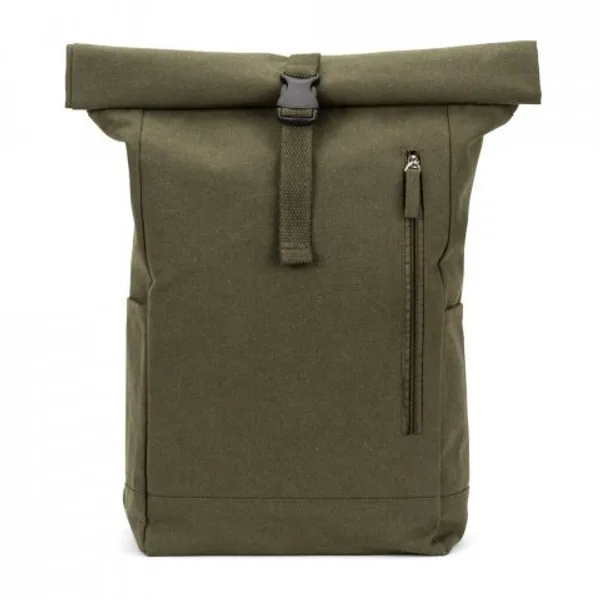 Mochila "roll top" em algodão reciclado e poliéster reciclado (380 g/m²) (SP-92533) — foto 9 | D.JOB