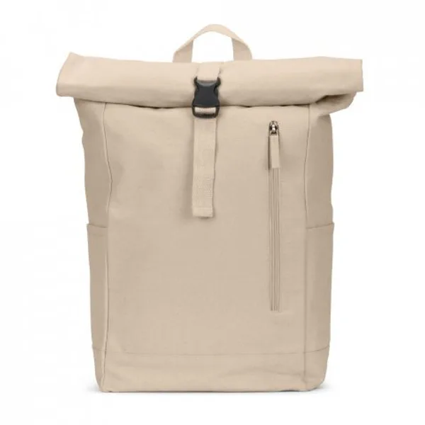 Mochila "roll top" em algodão reciclado e poliéster reciclado (380 g/m²) (SP-92533) — foto 14 | D.JOB