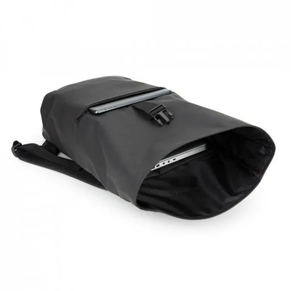 Mochila "roll top" em PU com bolso para notebook (16") (SP-92534) — foto 7 | D.JOB