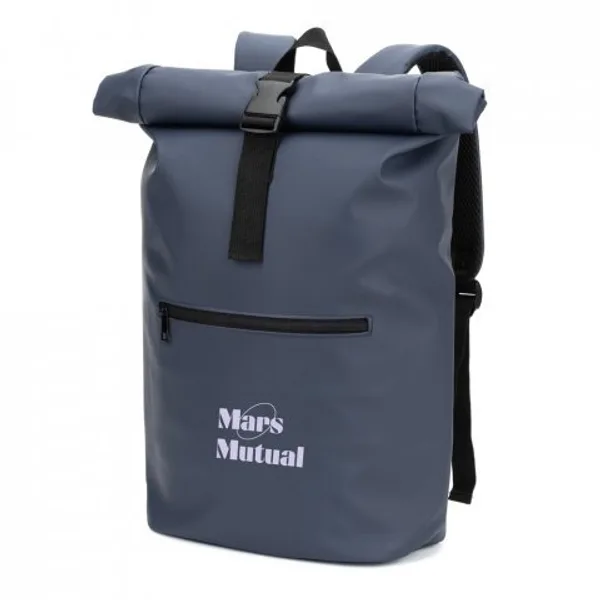 Mochila "roll top" em PU com bolso para notebook (16") (SP-92534) — foto 17 | D.JOB