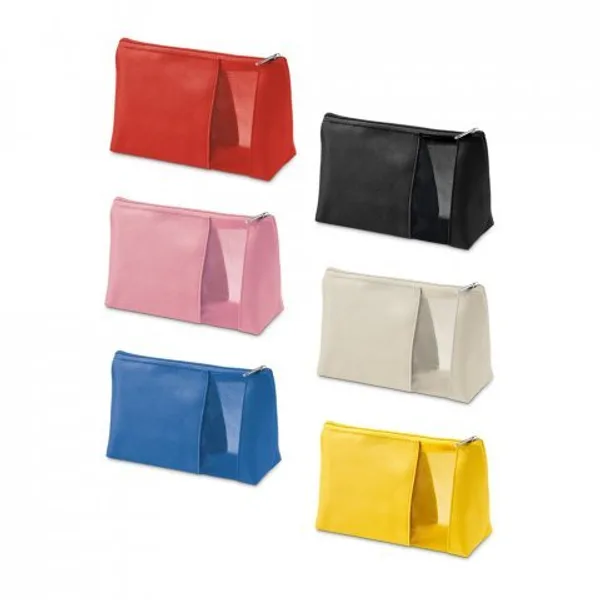 Bolsa de cosméticos em microfibra e tela mesh (SP-92717) personalizado | D.JOB